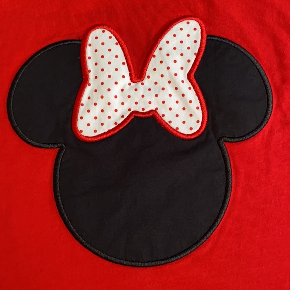Sweet Southern Smocks | Disney Minnie Mouse Embroidered Racerback Tank Top Red M - Picture 4 of 16